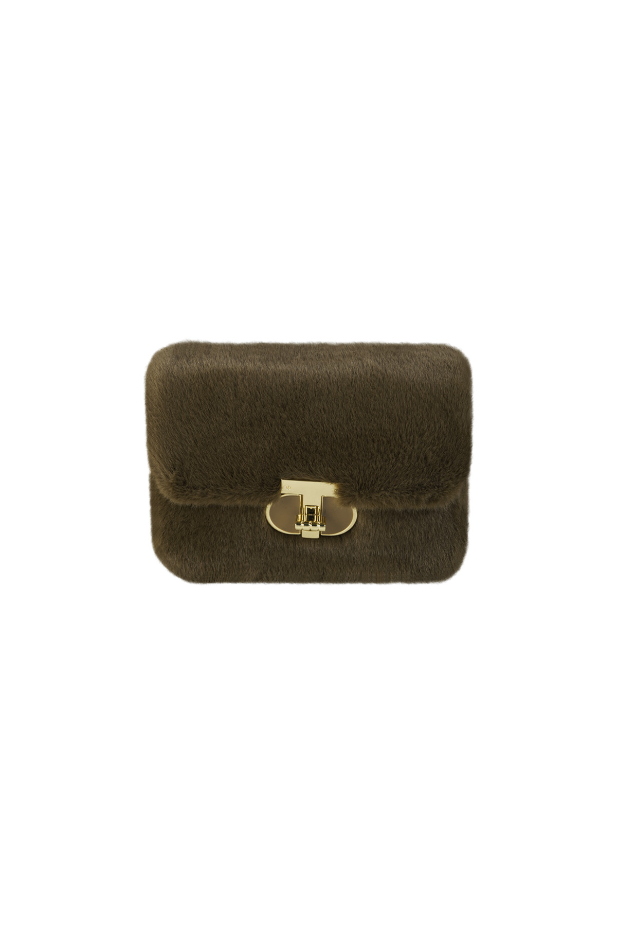 Cuddle clutch bag - brown h5 